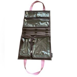 ✈️Milano Brown Organizer with Pink Accents. Measurements in pictures.